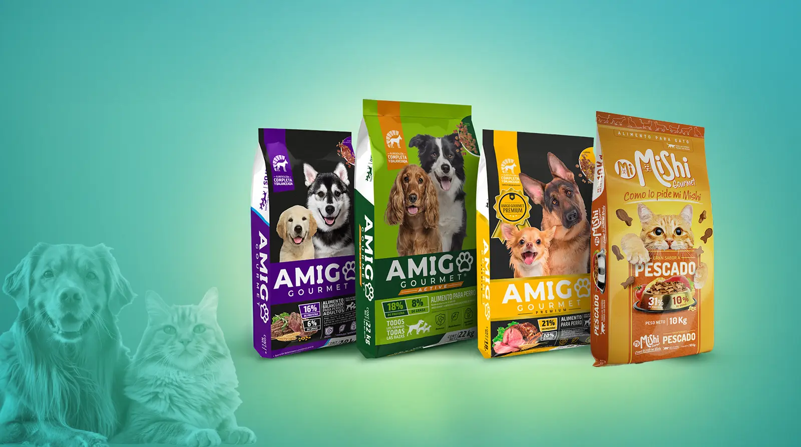 Sistema de packaging para petcare · nutrición · cuidado