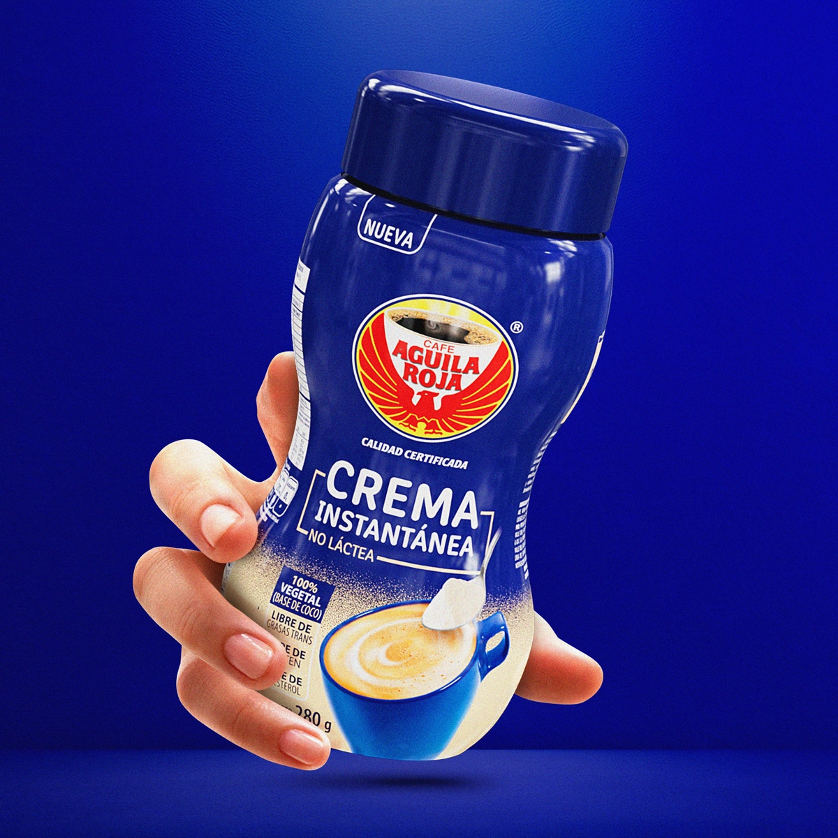 Diseño de packaging para Águila Roja, Cremas no lácteas, Colombia — aplicación 2.