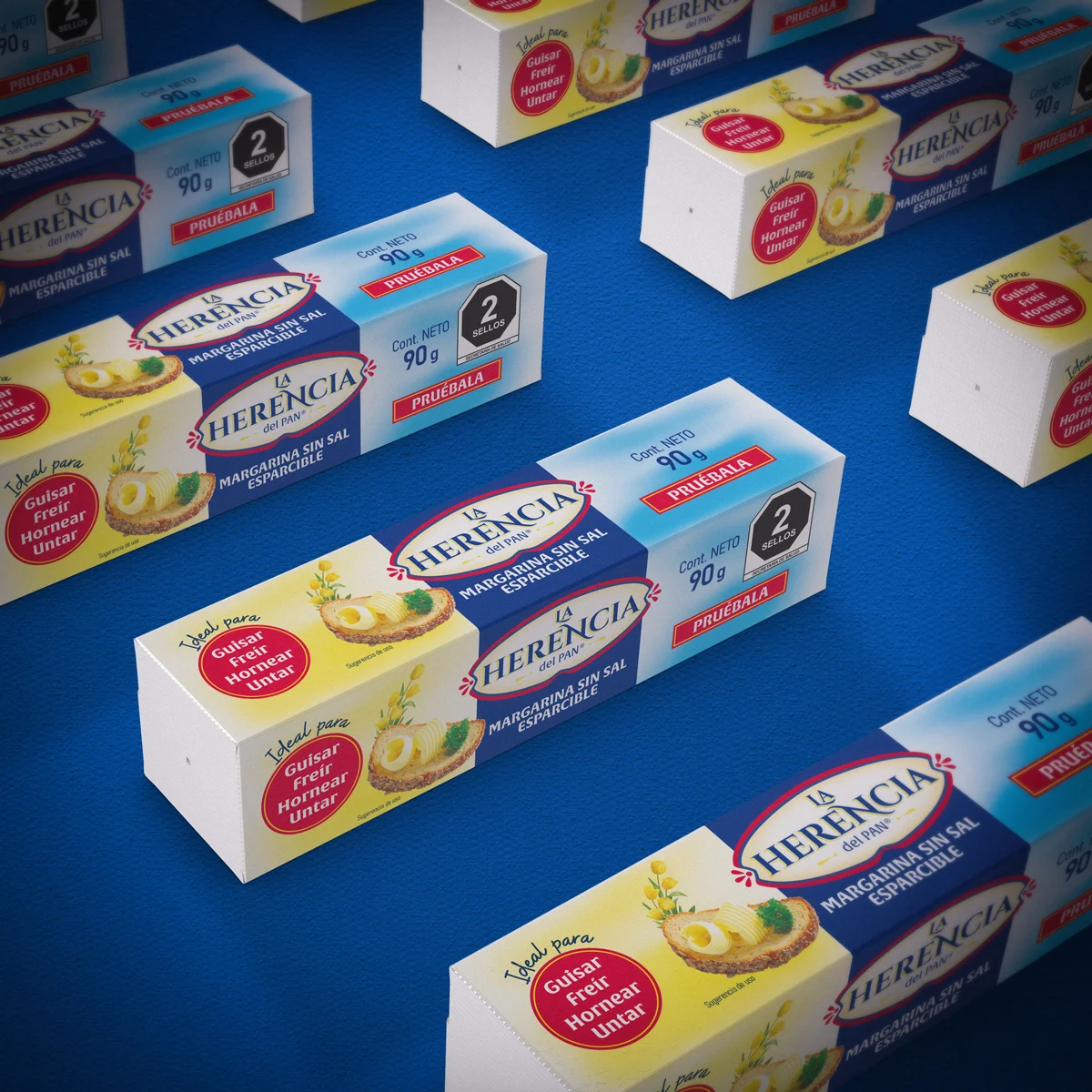 Diseño de packaging para La Herencia del Pan, Alimentos, México — aplicación 1.