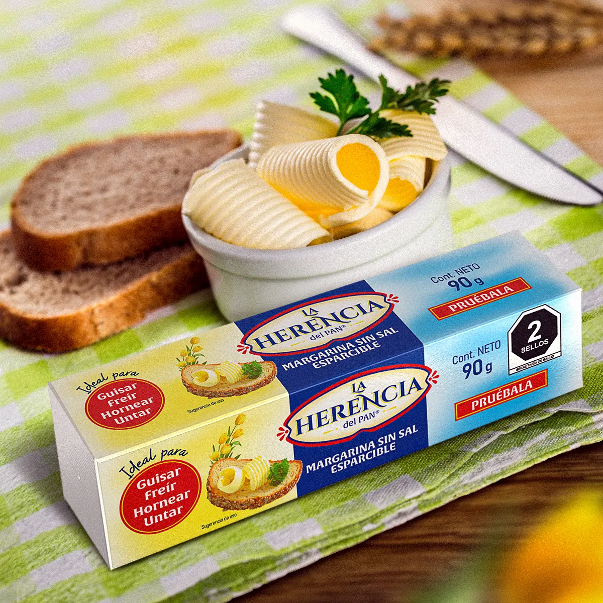 Diseño de packaging para La Herencia del Pan, Alimentos, México — aplicación 3.
