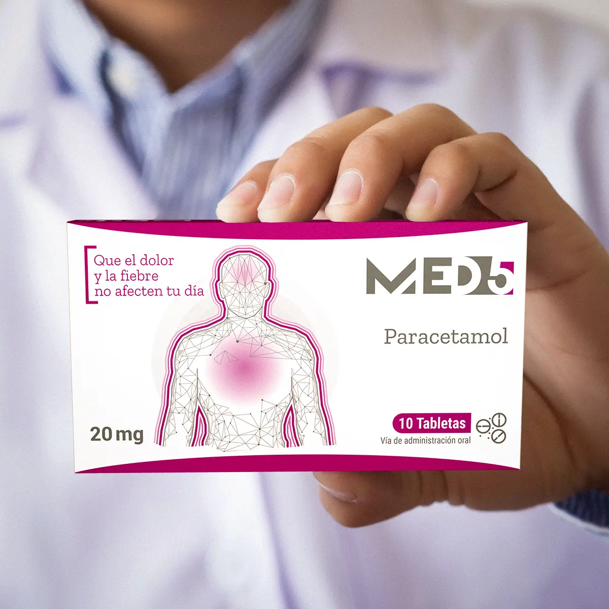Diseño de packaging para MED5, Farma OTC, México — aplicación 2.
