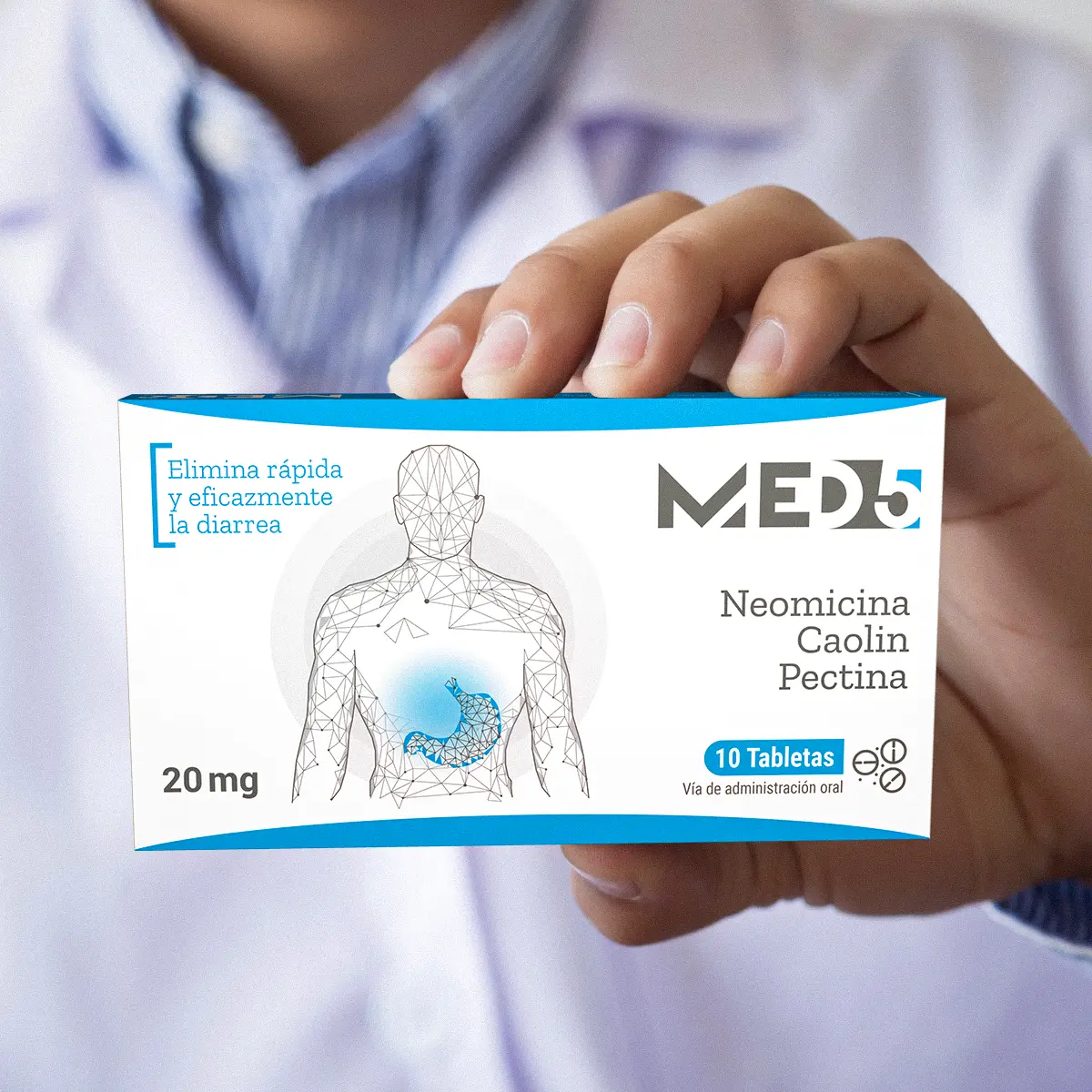 Diseño de packaging para MED5, Farma OTC, México — aplicación 3.