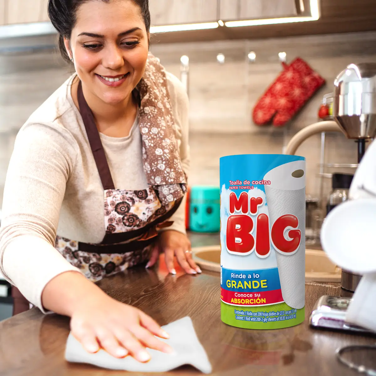 Diseño de packaging para Mr BIG, Aseo del hogar, México — aplicación 1.