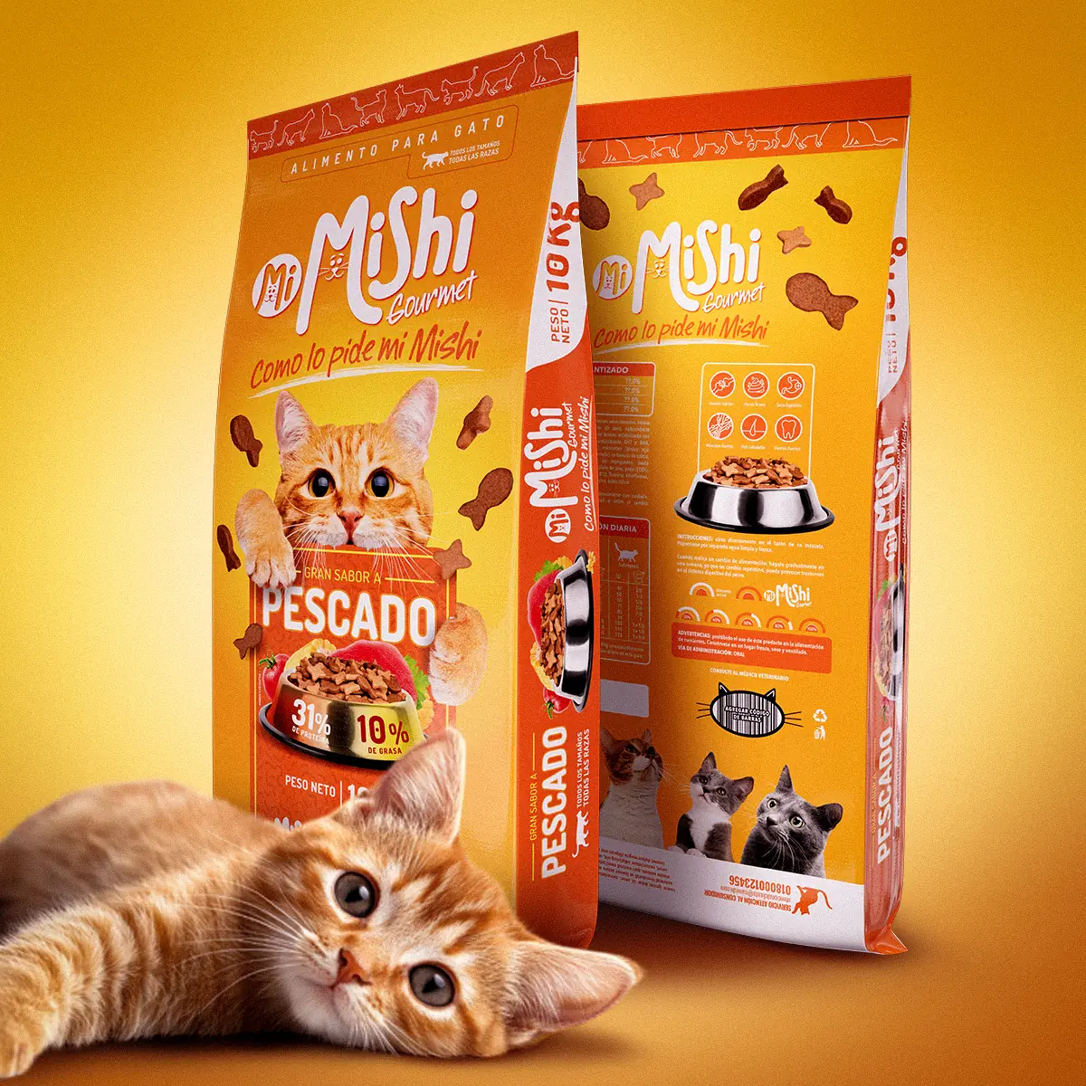 Detalle de la identidad y beneficios nutricionales de MiMishi Gourmet.